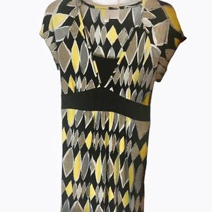 Nick & Sarah women’s v-neck sleeveless multicolored tunic style top size L